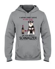 Wine and Schnauzer 4 Hooded Sweatshirt thumbnail