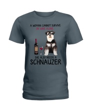 Wine and Schnauzer 4 Ladies T-Shirt thumbnail