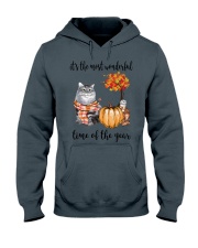 The Most Wonderful Time With Cat Hooded Sweatshirt thumbnail