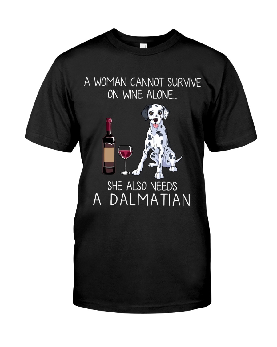 Wine and Dalmatian Classic T-Shirt