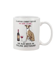 Wine and Italian Greyhound 2 Mug thumbnail