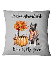 The Most Wonderful Time - Norwegian Elkhound Square Pillowcase thumbnail