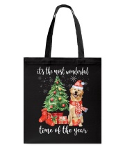 The Most Wonderful Xmas - Golden Retriever Tote Bag thumbnail