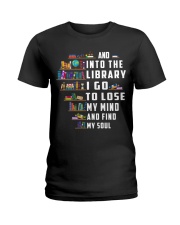 And Into The Library I Go Ladies T-Shirt thumbnail