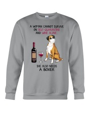 Cannot Survive Alone - Boxer Crewneck Sweatshirt thumbnail