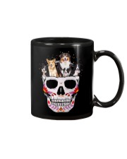 Half Skull Border Collie Mug thumbnail