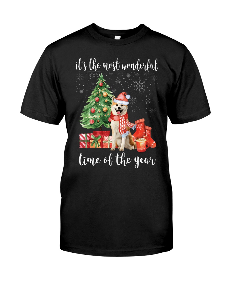 The Most Wonderful Xmas - Akita Classic T-Shirt