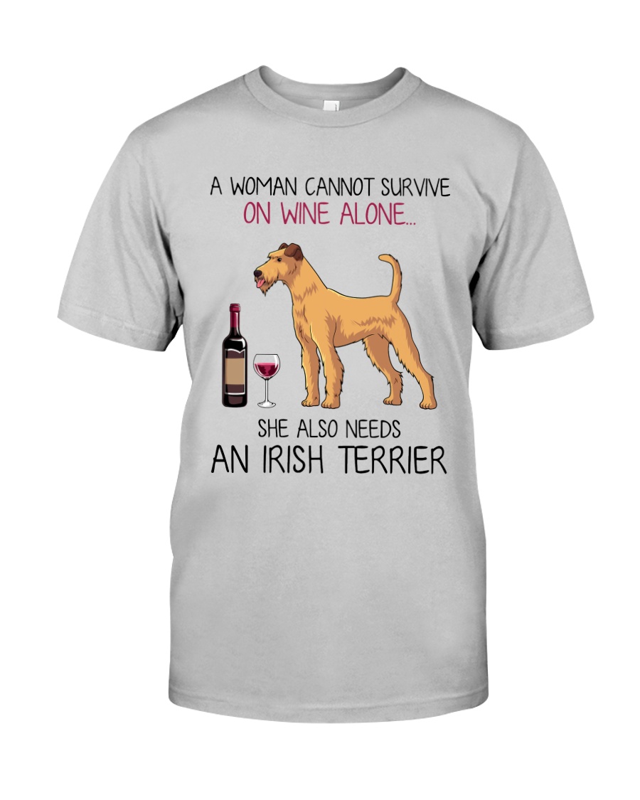Wine and Irish Terrier 2 Classic T-Shirt