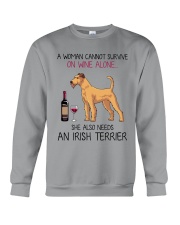 Wine and Irish Terrier 2 Crewneck Sweatshirt thumbnail