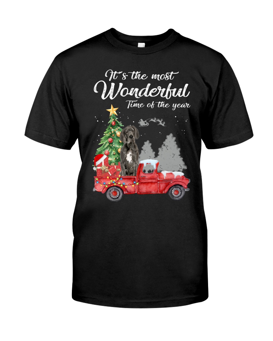 Wonderful Christmas with Truck - Great Dane Classic T-Shirt
