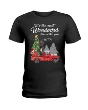 Wonderful Christmas with Truck - Great Dane Ladies T-Shirt thumbnail