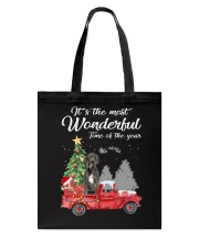 Wonderful Christmas with Truck - Great Dane Tote Bag thumbnail