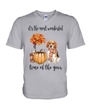 The Most Wonderful Time - Beagle V-Neck T-Shirt thumbnail