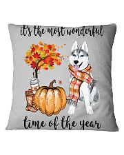 The Most Wonderful Time - Husky Square Pillowcase thumbnail