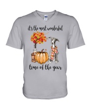The Most Wonderful Time - Greyhound V-Neck T-Shirt thumbnail