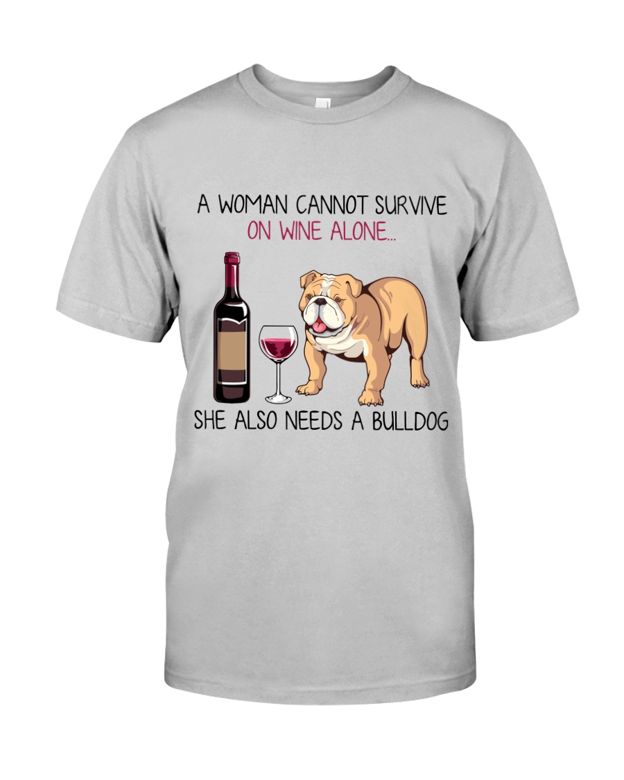 Wine and Bulldog 2 Classic T-Shirt