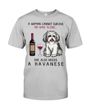 Wine and Havanese 2 Classic T-Shirt front