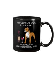 Wine and American Staffordshire Terrier Mug thumbnail