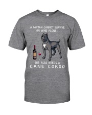 Wine and Cane Corso 3 Classic T-Shirt front