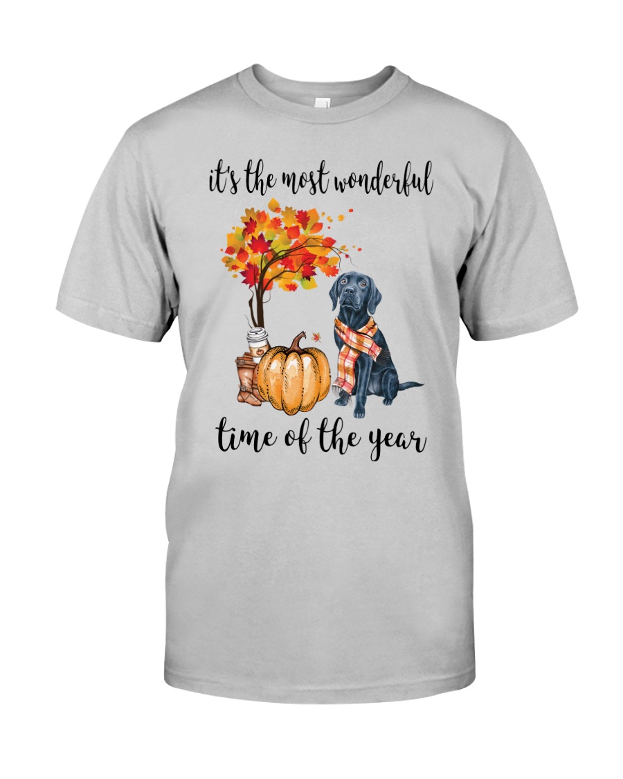 The Most Wonderful Time - Black Labrador Classic T-Shirt