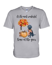 The Most Wonderful Time - Black Labrador V-Neck T-Shirt thumbnail