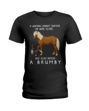 Wine and Brumby Ladies T-Shirt thumbnail
