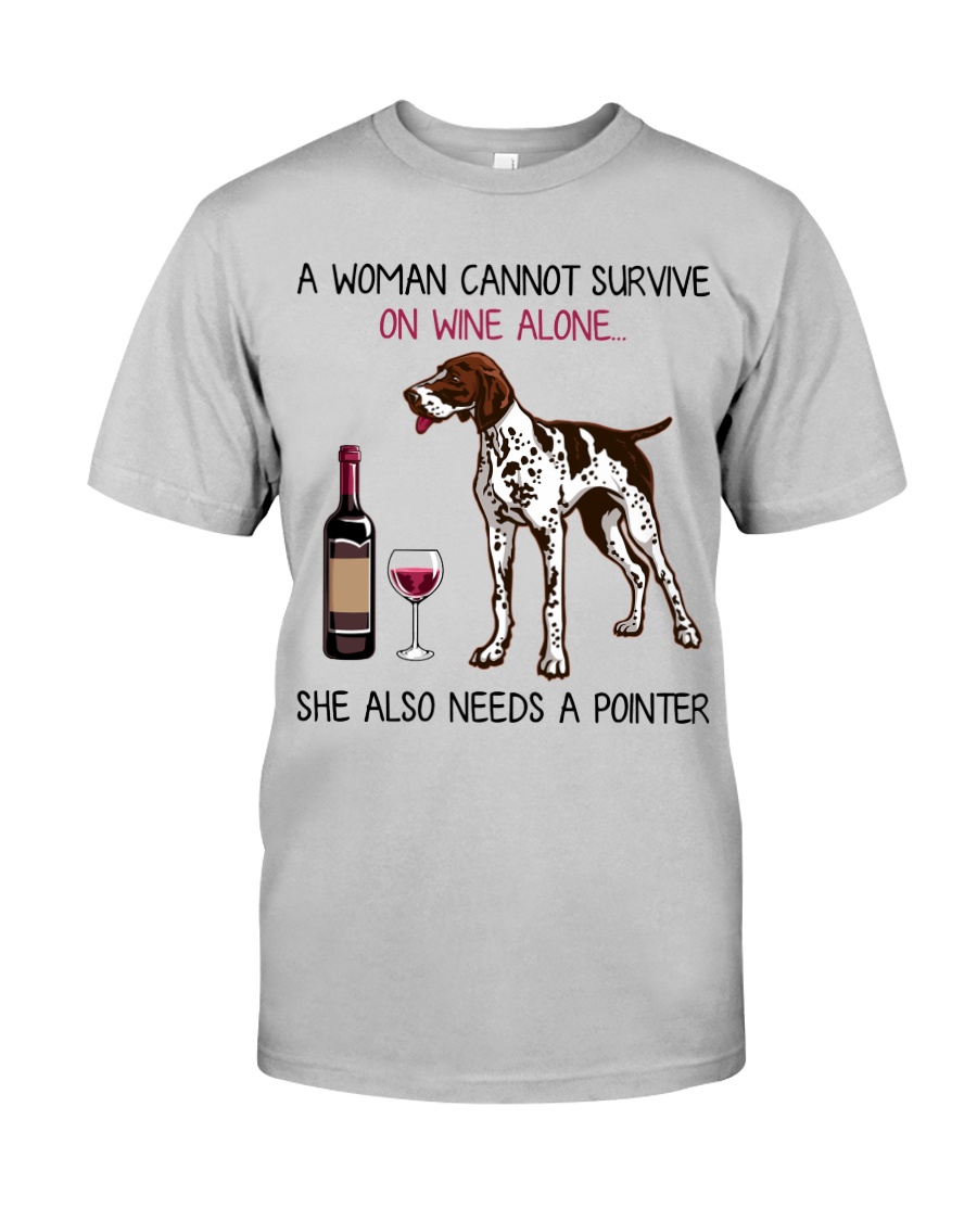 Wine and Pointer 2 Classic T-Shirt