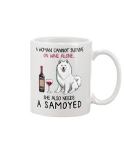 Wine and Samoyed 2 Mug thumbnail