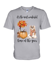 The Most Wonderful Time - Lhasa Apso V-Neck T-Shirt thumbnail