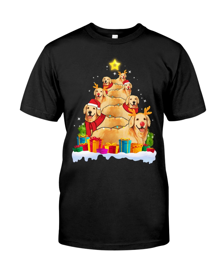 Golden Retriever Christmas Tree Classic T-Shirt