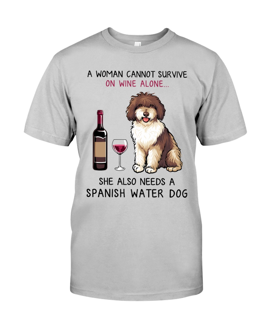 Wine and Spanish Water Dog 2 Classic T-Shirt