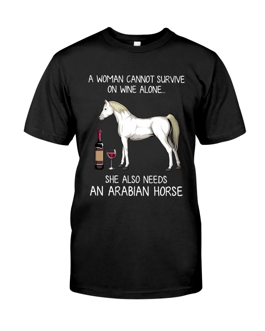 Wine and Arabian Horse Classic T-Shirt