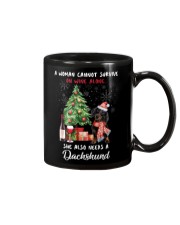 Christmas Wine and Dachshund Mug thumbnail