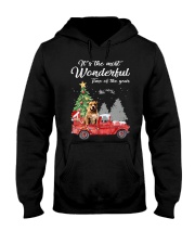 Wonderful Christmas with Truck - Pit Bull Hooded Sweatshirt thumbnail