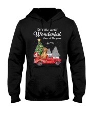 Wonderful Christmas with Truck - Dachshund Hooded Sweatshirt thumbnail