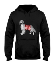 Flower and Golden Retriever Hooded Sweatshirt thumbnail