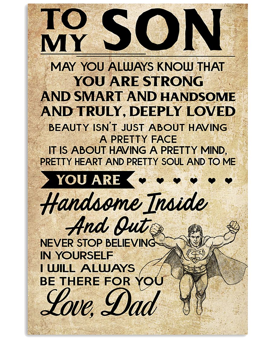 TO MY SON- DAD 16x24 Poster