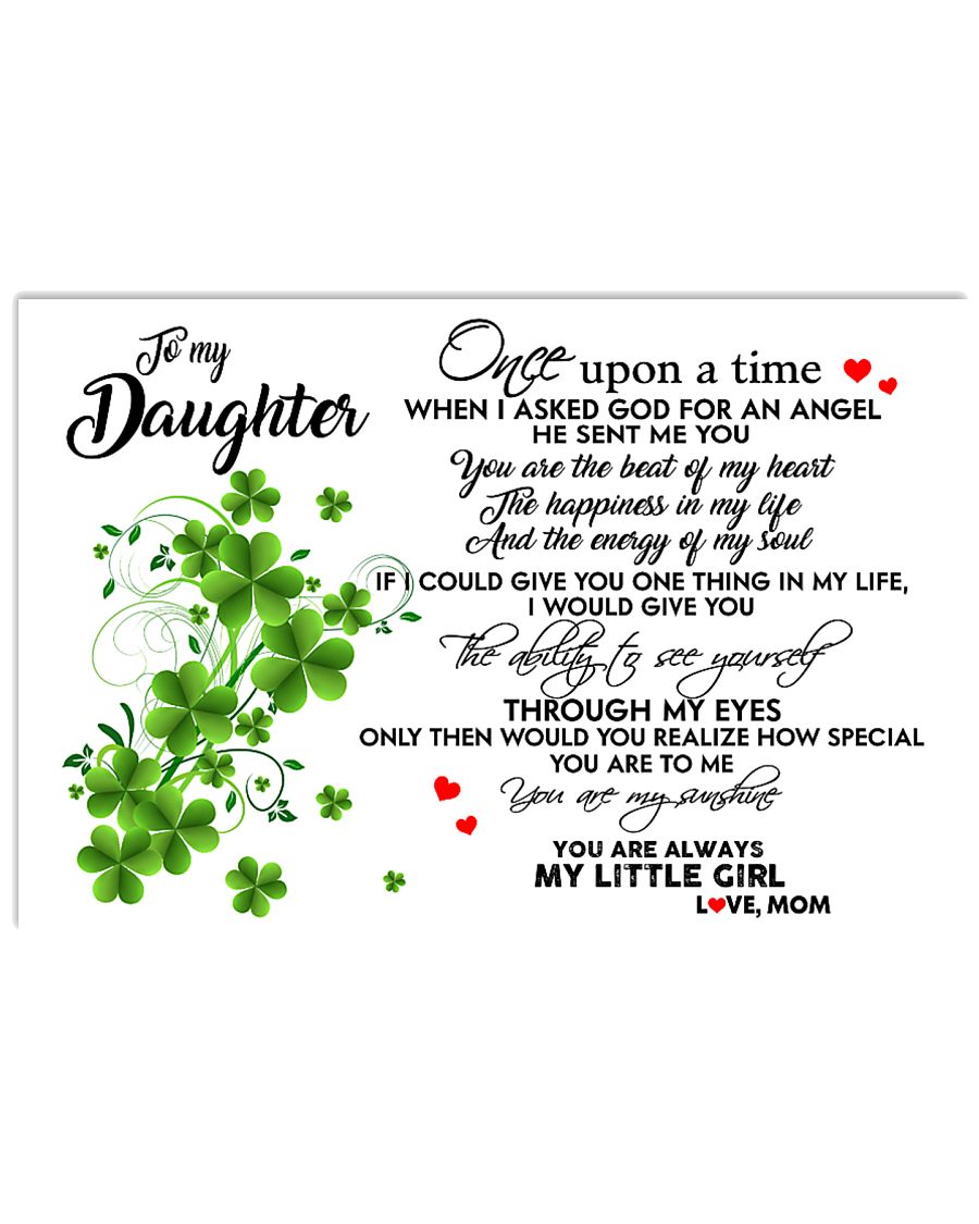 TO MY DAUGHTER- ONE UPON A TIME PILLOW- MOM 17x11 Poster