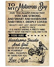 TO MY MOTOCROSS BOY - MOM 16x24 Poster front