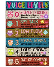 TEACHER - VOICE LEVELS POSTER 11x17 Poster front