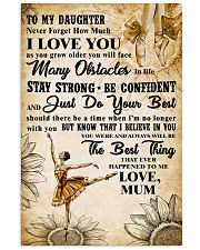 2 TO MY DAUGHTER - I LOVE YOU - Dance 11x17 Poster front