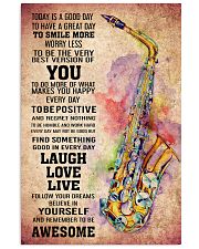 SAXOPHONE - TODAY IS A GOOD DAY POSTER 11x17 Poster front