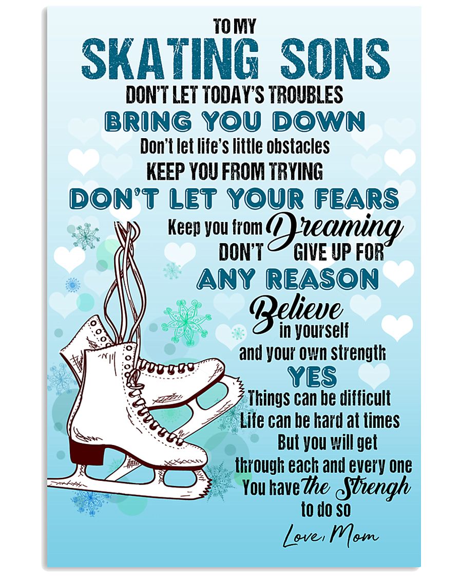 SKATING SONS - DON'T LET TODAY'S TROUBLES POSTER 11x17 Poster