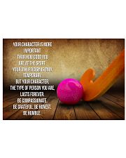 HOCKEY - YOUR CHARACTER IS MORE IMPORTANT 17x11 Poster front
