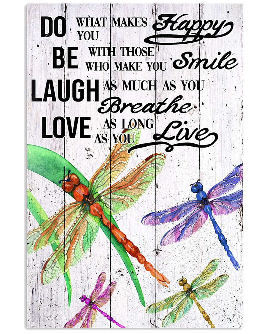 DRAGONFLY DO BE LAUGH LOVE POSTER 11x17 Poster