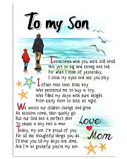 TO MY SON - I SOMETIMES WISH 11x17 Poster front
