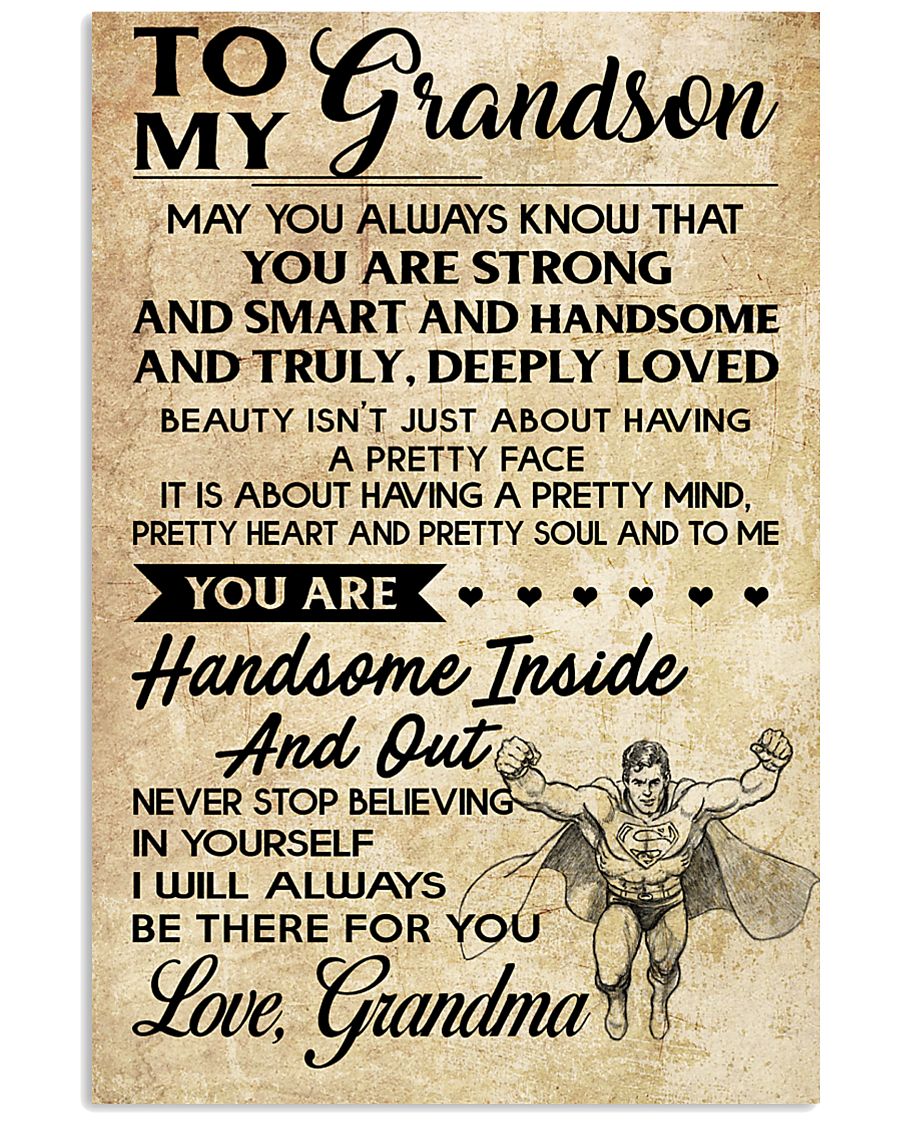TO MY grandson - grandma 16x24 Poster