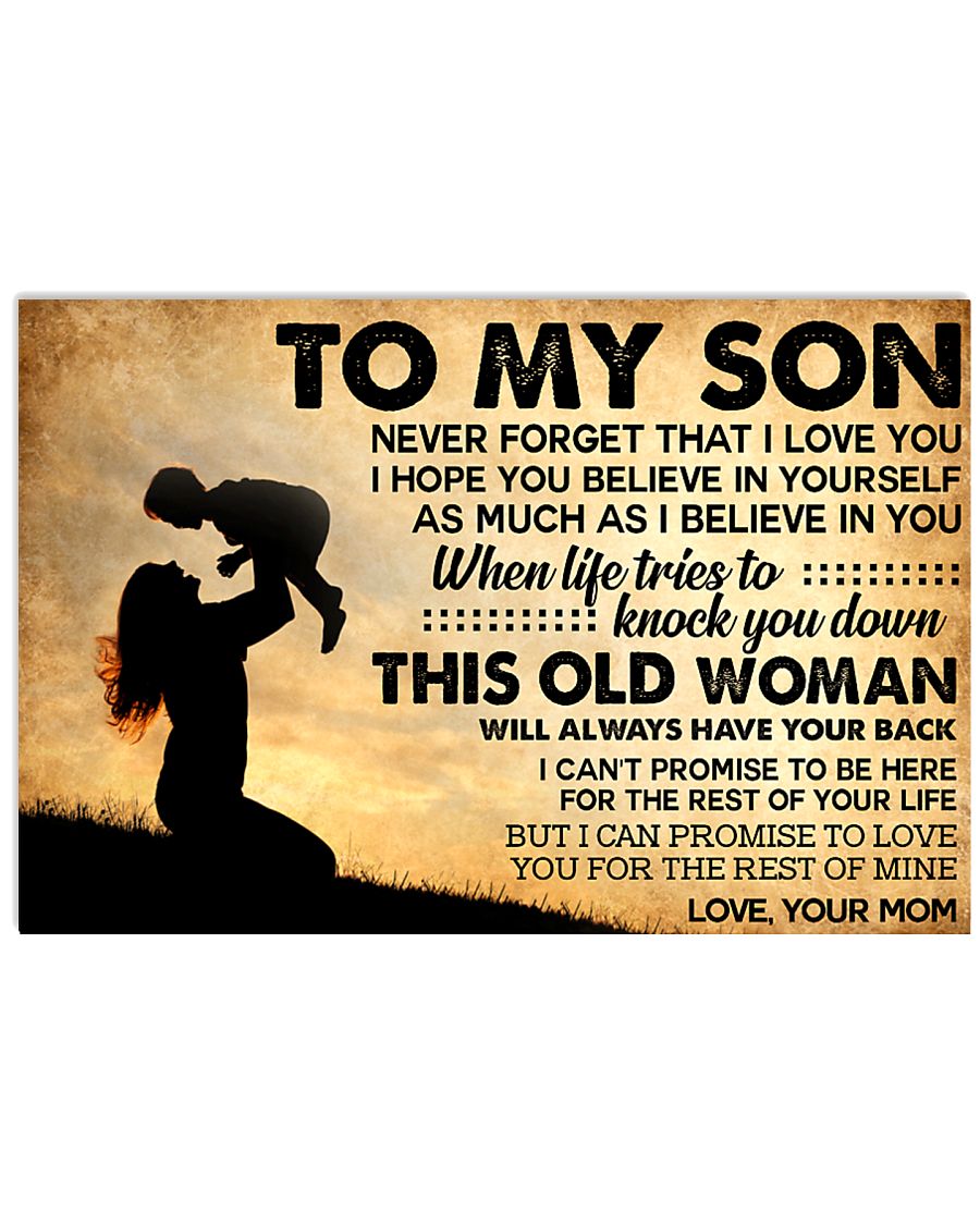 TO MY SON POSTER 17x11 Poster