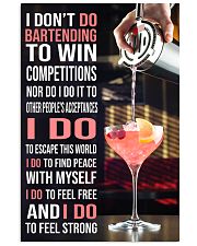 Bartender I DON'T DO TO WIN COMPETITION 11x17 Poster front