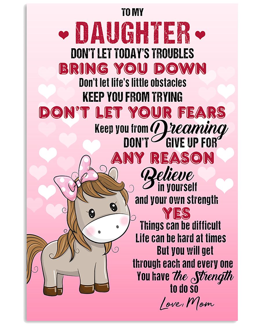 HORSE - DON'T LET TODAY'S TROUBLES POSTER 11x17 Poster